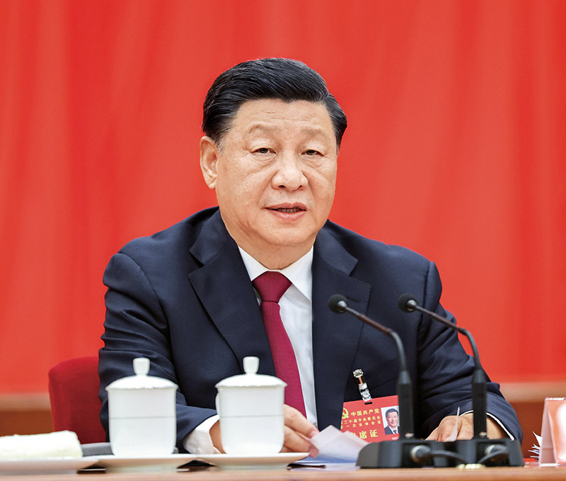 习近平：为实现党的二十大确定的目标任务而团结奋斗